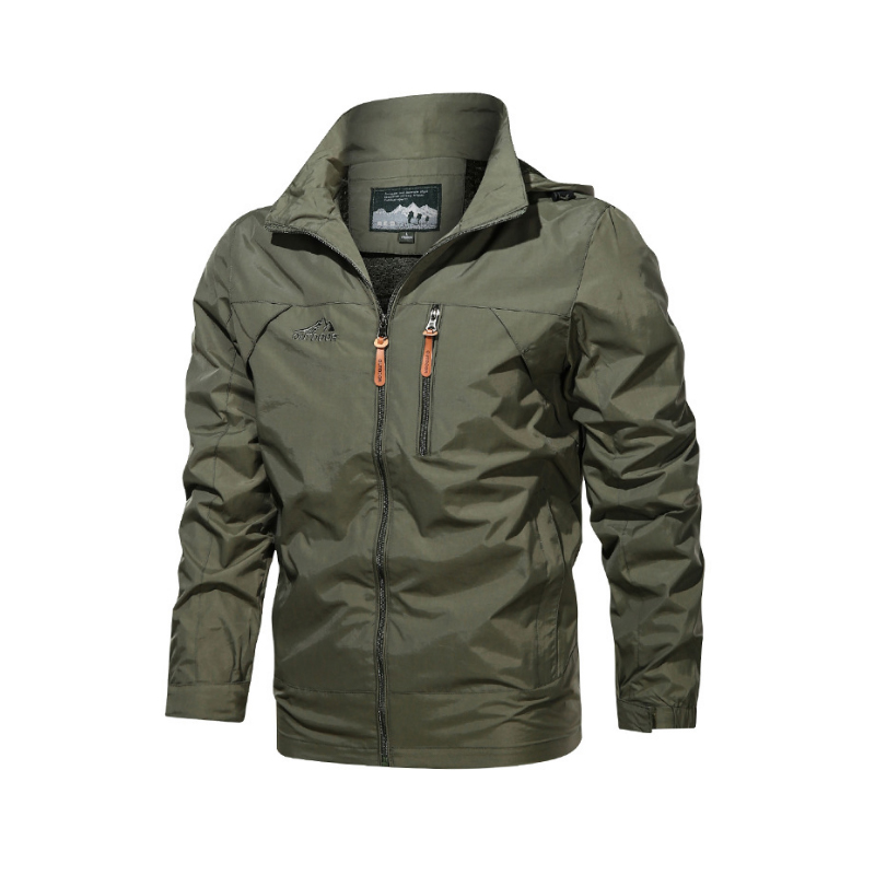 SABADO Chaqueta de invierno con cremallera suave para hombre, abrigo táctico militar impermeable