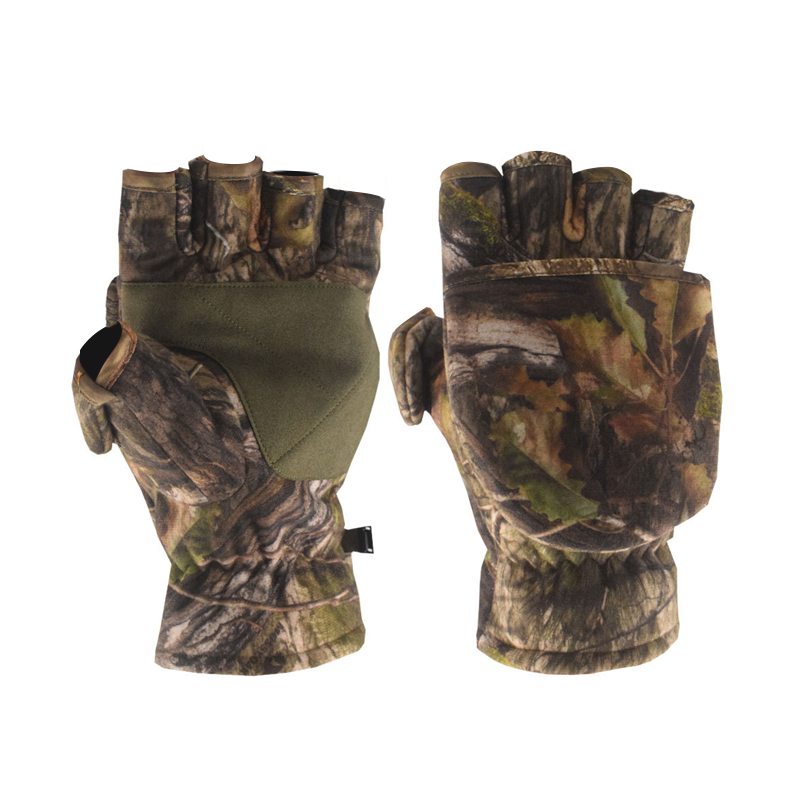 SABADO Invierno Camuflaje Medio Dedo Flip Guantes Tácticos Manoplas