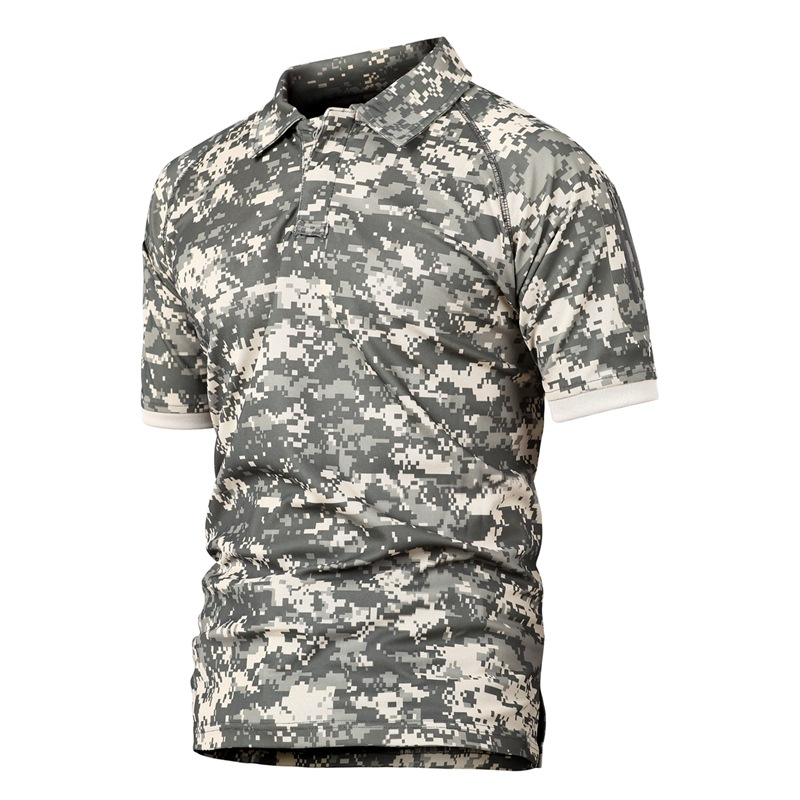 SABADO Outdoor Quick Drying Tactical Polos Camo T-Shirt Hombres Militares Tops