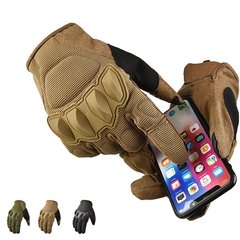 SABADO guantes tácticos militares de dedo completo para exteriores, resistentes al agua, antideslizantes, para entrenamiento de acampada y entrenamiento, con pantalla táctil