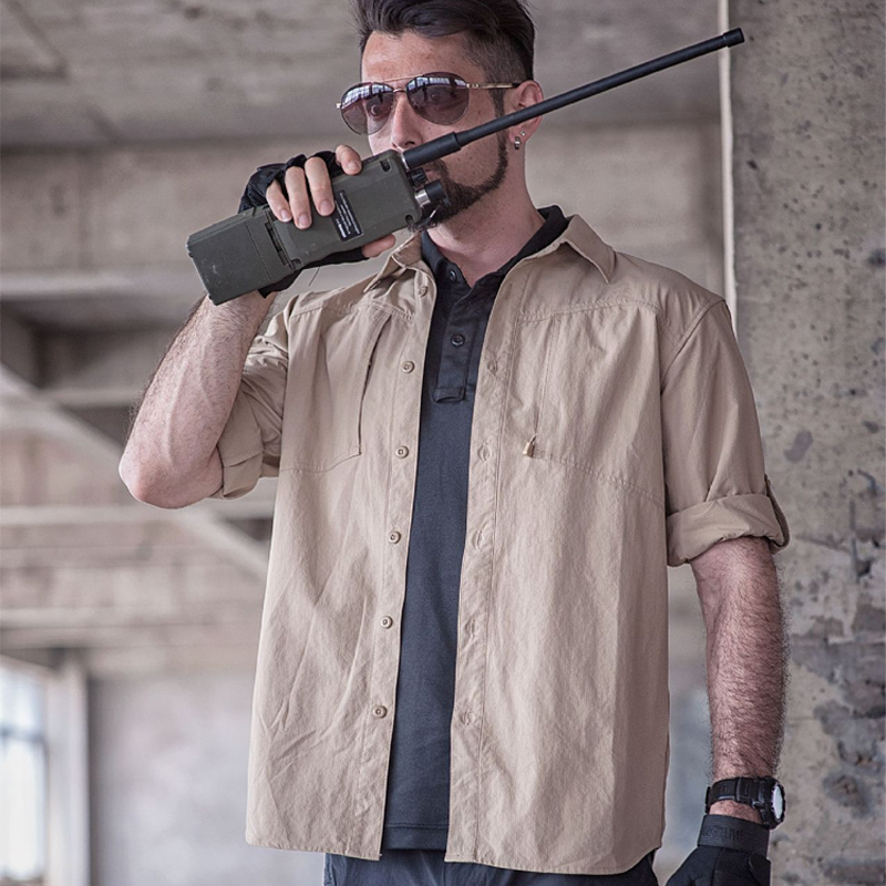 Camisa de combate de ropa táctica de secado rápido para hombres al aire libre SABADO 