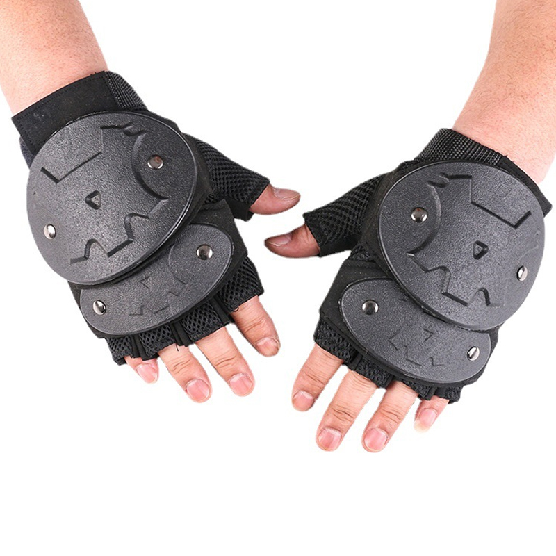 Guantes de ciclismo de medio dedo de protección dura táctica SABADO