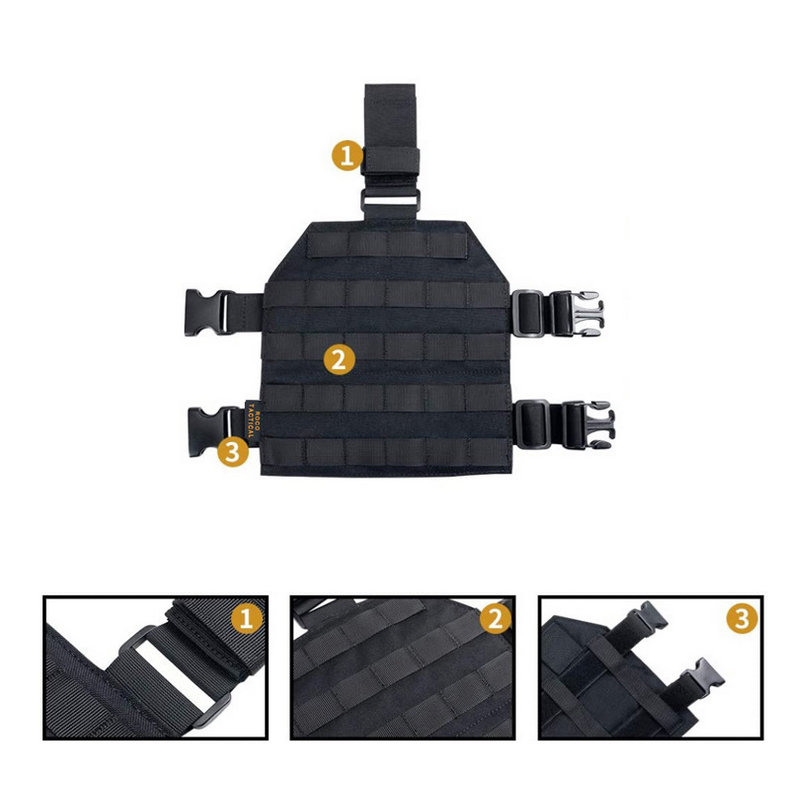 SABADO Army MOLLE Panel de pierna del sistema modular táctico