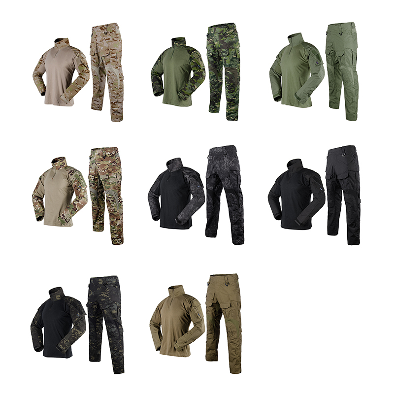 SABADO G3 Conjunto de uniforme de combate para hombres Ropa de camuflaje táctico Traje de paintball de caza