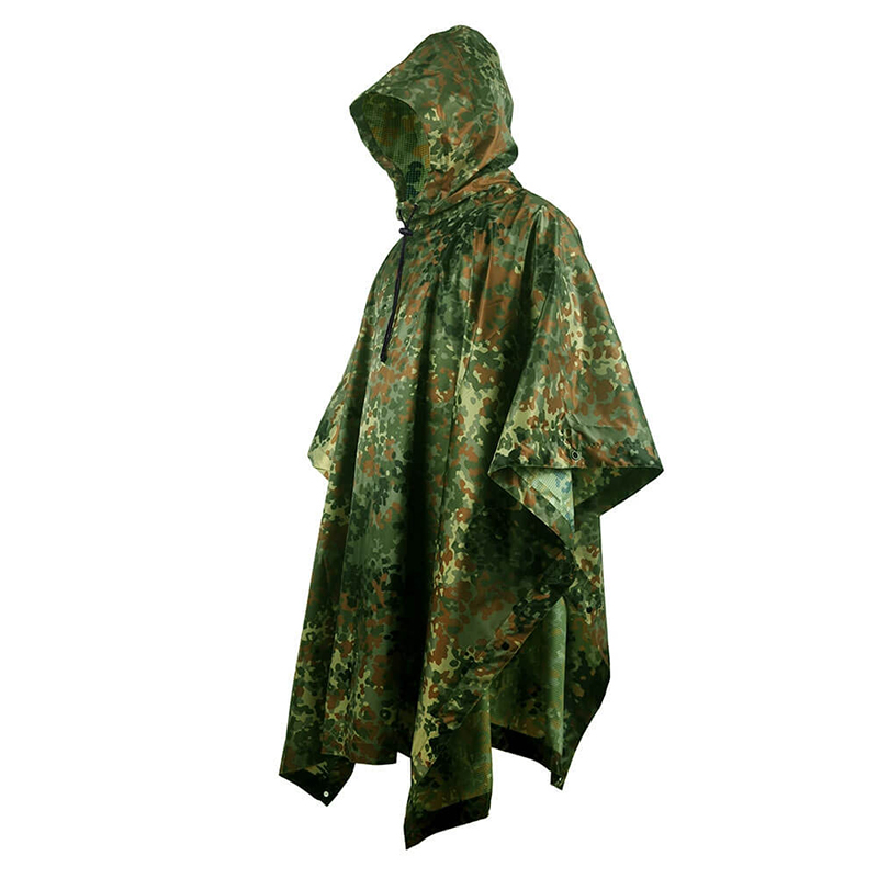 SABADO Militar Heavy Duty Chubasquero al aire libre Impermeable Mujeres Hombres Táctico Chubasquero Poncho