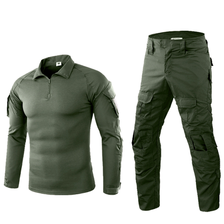 SABADO - Conjunto de camisa y pantalones de combate táctico para hombre, uniforme militar de manga larga