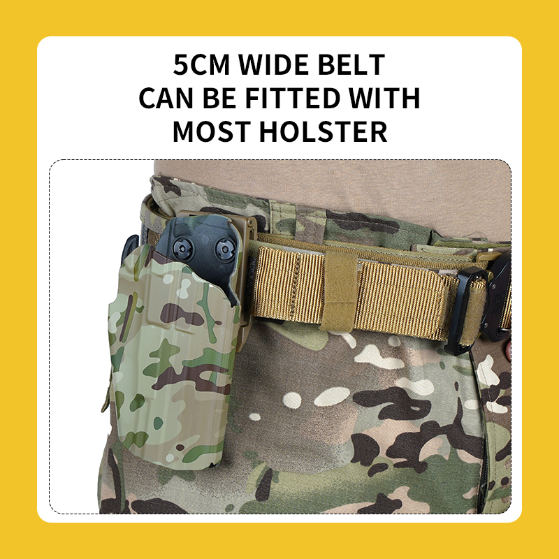 Cinturón táctico de grado militar de Nylon Sabado 500D con combate de la hebilla de liberación rápida (paquete interno/exterior/EDC)