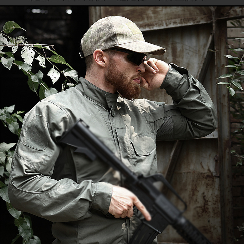 SABADO Camisa militar al aire libre para hombre