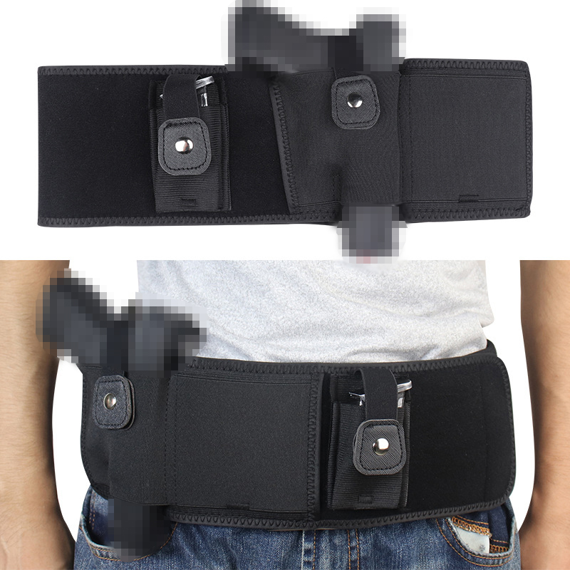 SABADO Universal Tactical Belly Band Holster Oculto Carry Pistol Gun Pouch