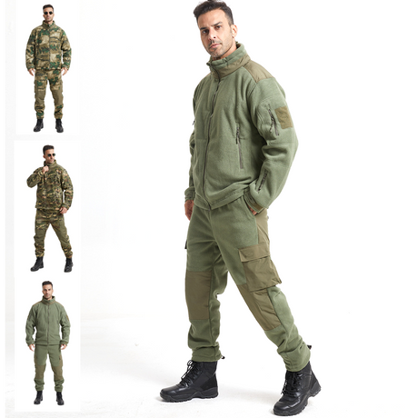 SABADO Chaqueta táctica de invierno para hombre al aire libre, trajes militares de forro polar, uniforme