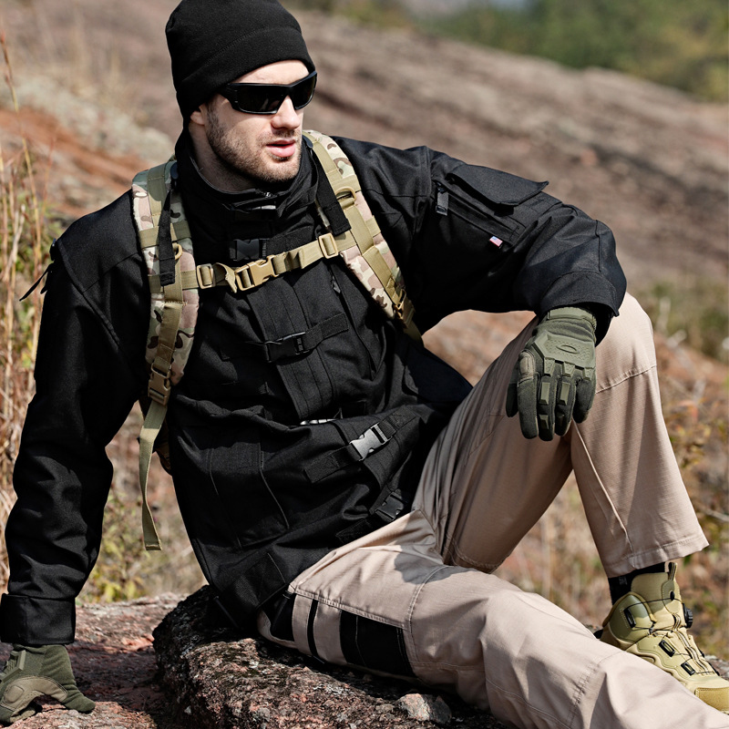 SABADO Tactical Combat Bomber Chaquetas con capucha Hombres