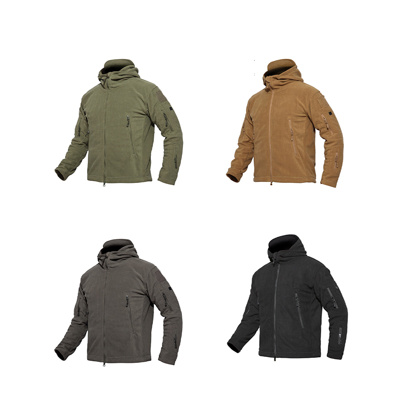 SABADO Outdoor Army Chaqueta polar táctica para hombre