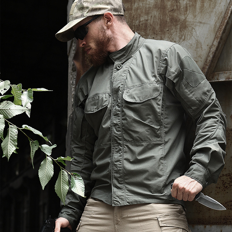 SABADO Camisa militar al aire libre para hombre