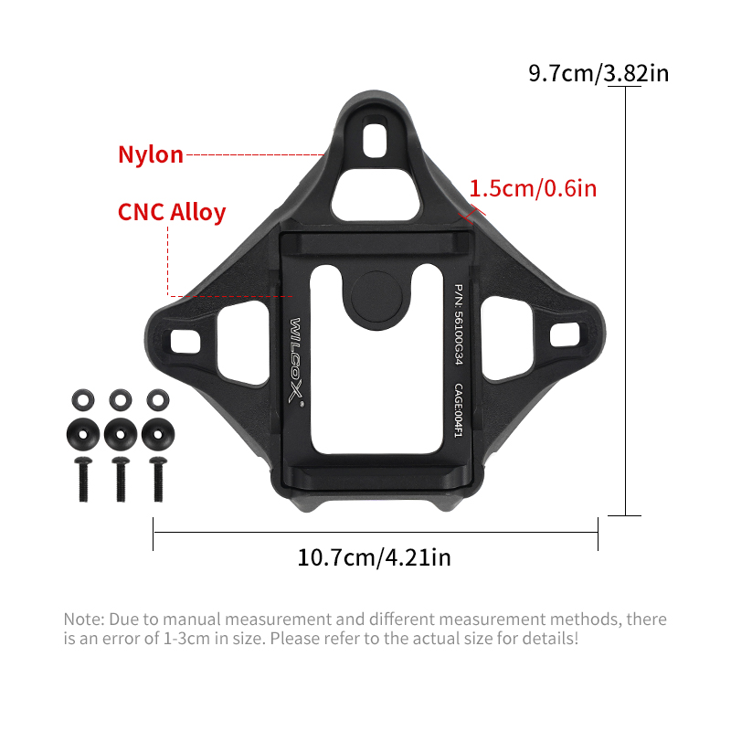 Montaje de visión nocturna de casco de nylon y aleación de alta resistencia Sabado-Compatible con múltiples casas compatibles para Mich Wendy Fast Wendy