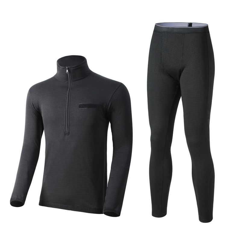 SABADO Conjuntos de ropa interior térmica para hombre, sin costuras, para deportes de ciclismo, tácticos, largos, Johns