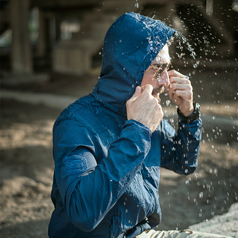 SABADO Chaqueta impermeable de piel táctica de secado rápido para hombres