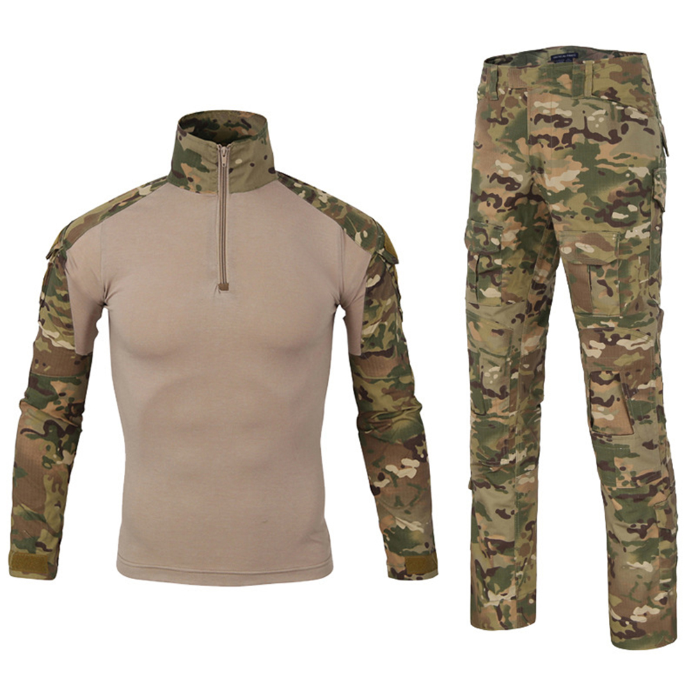 SABADO - Conjunto de camisa y pantalones de combate táctico para hombre, uniforme militar de manga larga