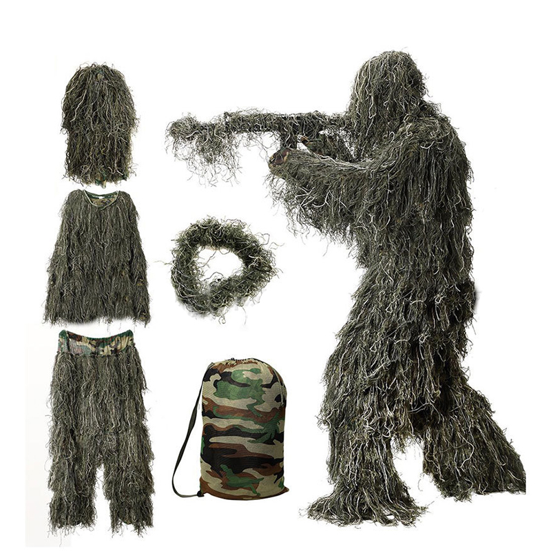 SABADO Traje Ghillie de caza de camuflaje al aire libre para adultos táctico militar