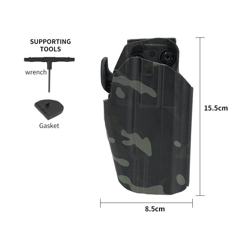 Sabado Tactical Nylon Universal 579 Gun Funster de pistola de liberación rápida con clip de cinturón ajustable