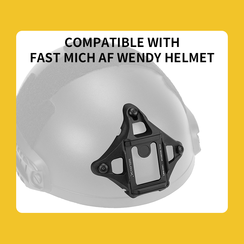 Montaje de visión nocturna de casco de nylon y aleación de alta resistencia Sabado-Compatible con múltiples casas compatibles para Mich Wendy Fast Wendy