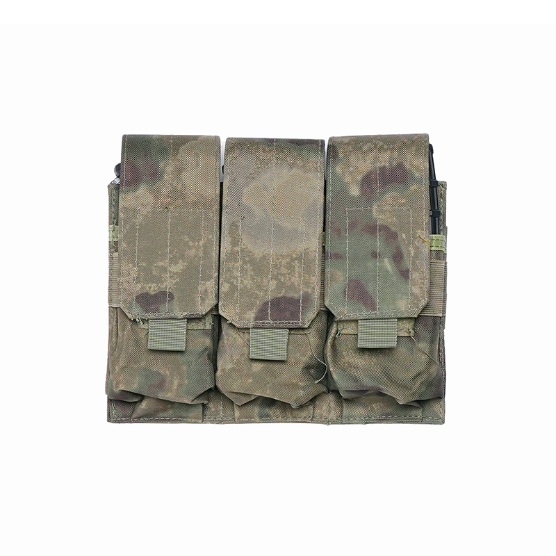 SABADO Bolsa táctica triple de nailon doble para accesorios de chaleco del ejército de 5,56 mm 