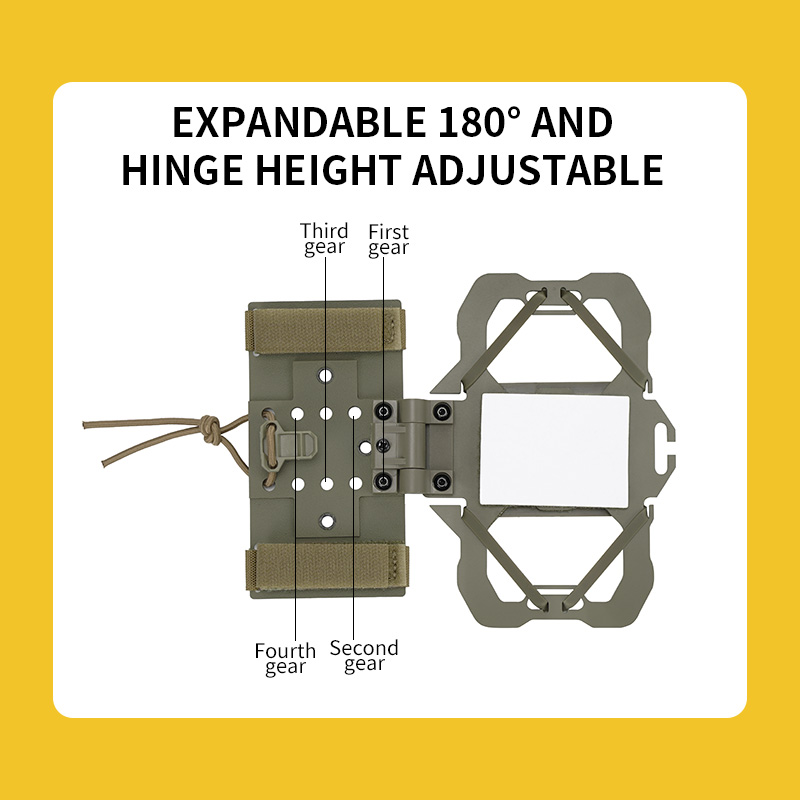 SABADO MOLLE-portador de placa plegable ligero, bolsa de navegación para teléfono móvil, chaleco táctico ajustable, soporte para teléfono móvil