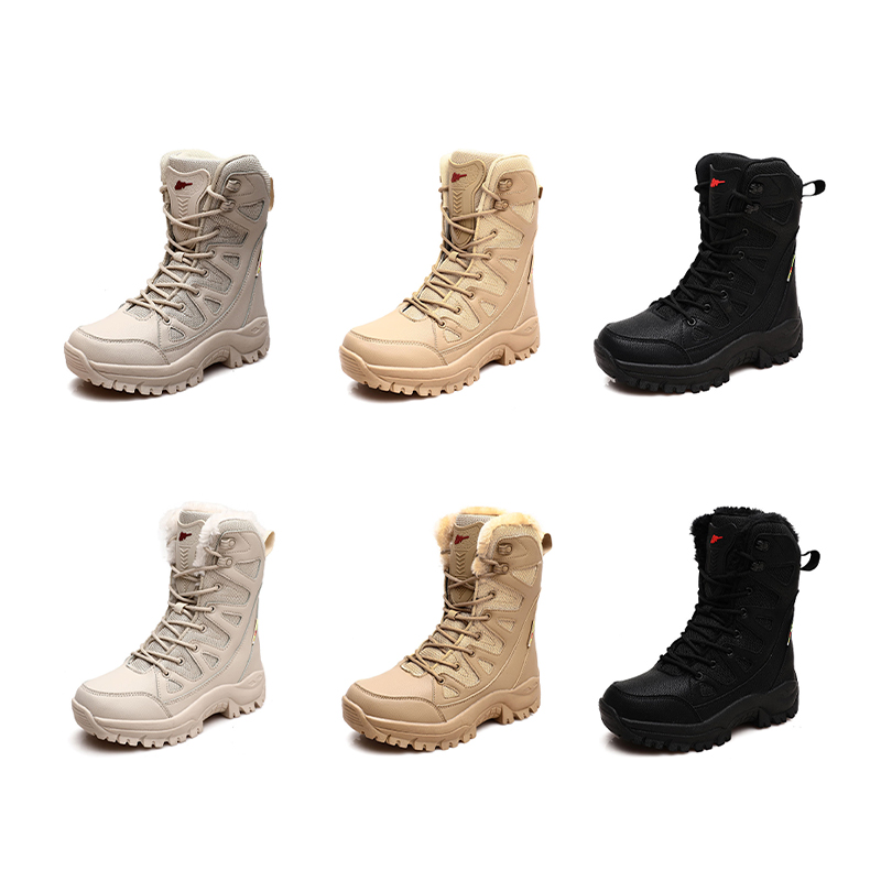 SABADO Botas militares altas de cuero de invierno para hombres