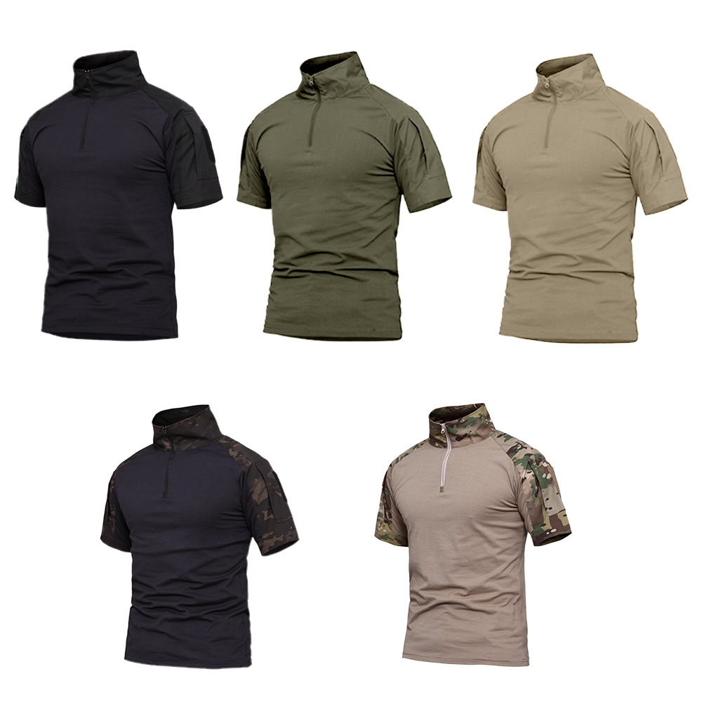 SABADO Camisetas tácticas de camuflaje para hombre 