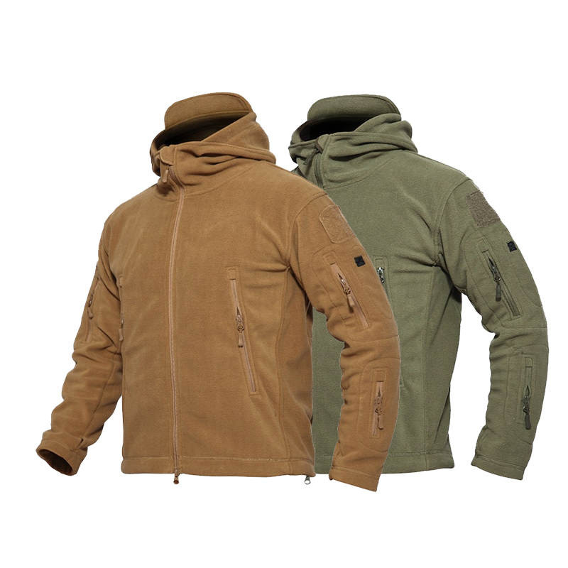 SABADO Outdoor Army Chaqueta polar táctica para hombre